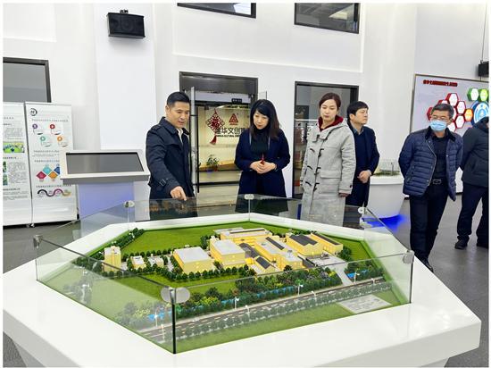 淮南市田家庵區(qū)區(qū)委常委、副區(qū)長張曙暉 考察建華文創(chuàng)集團(tuán)